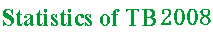 statistics of TB 2008